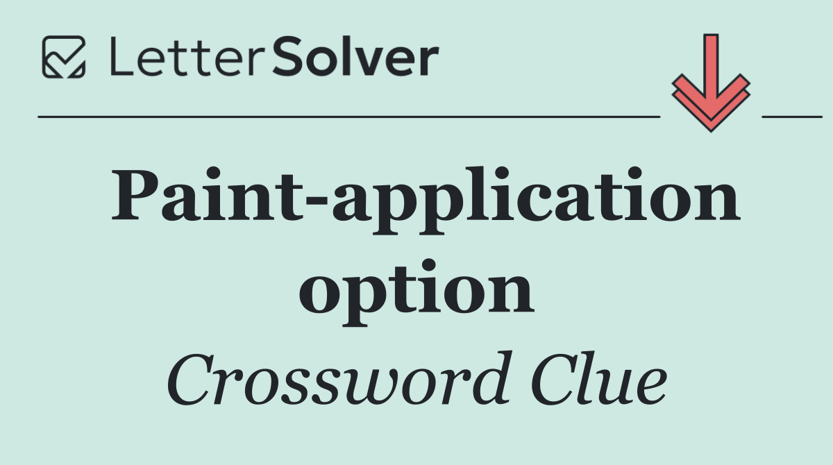 Paint application option