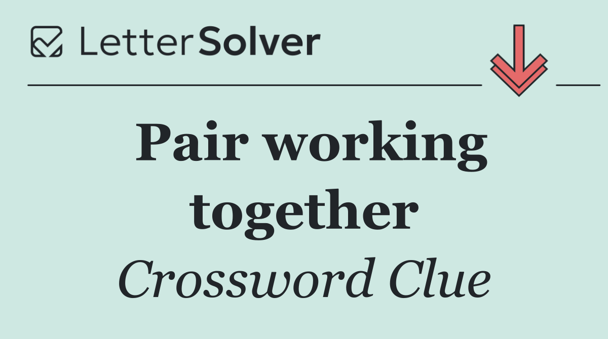 Pair working together