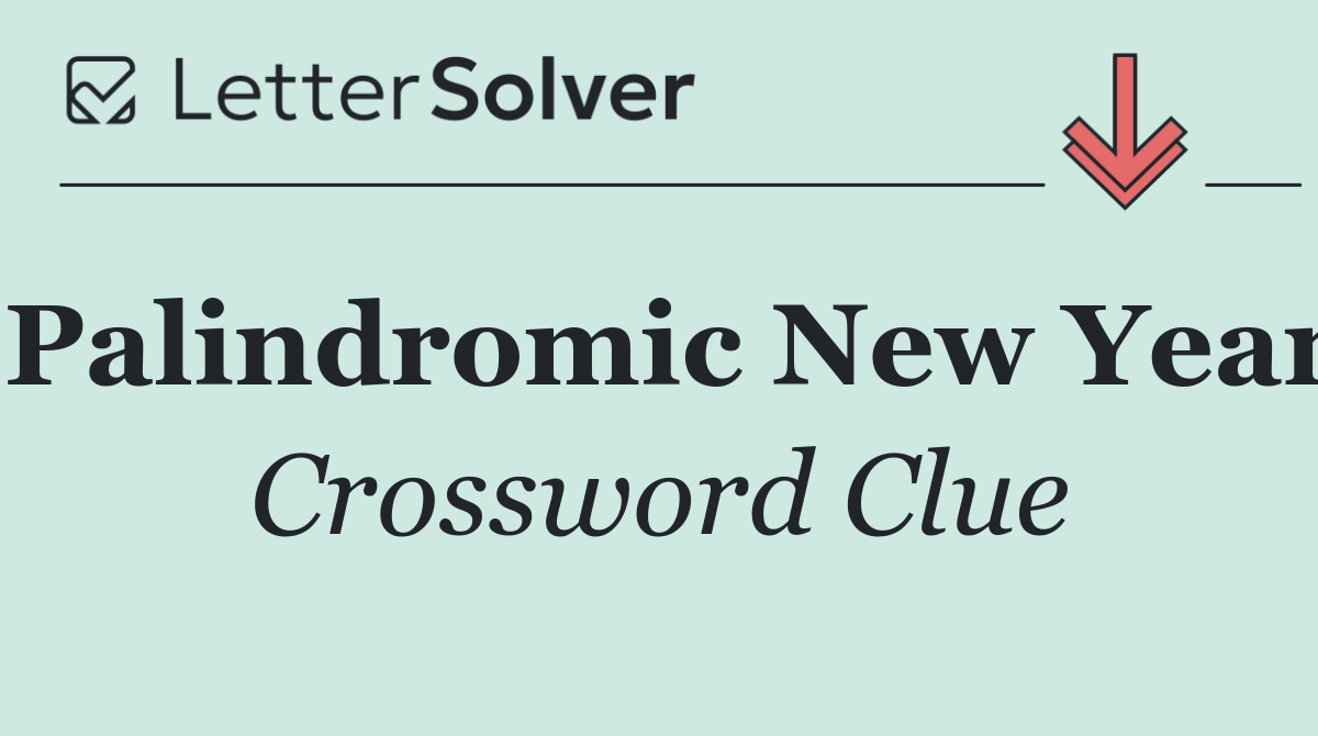 Palindromic New Year