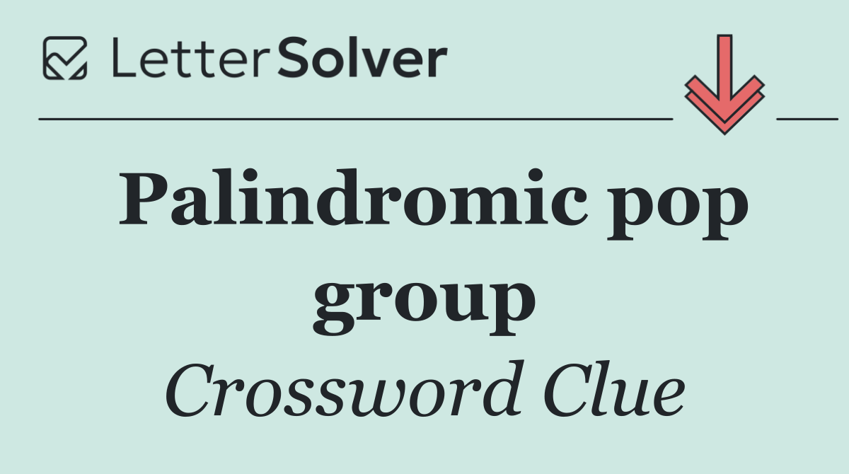 Palindromic pop group