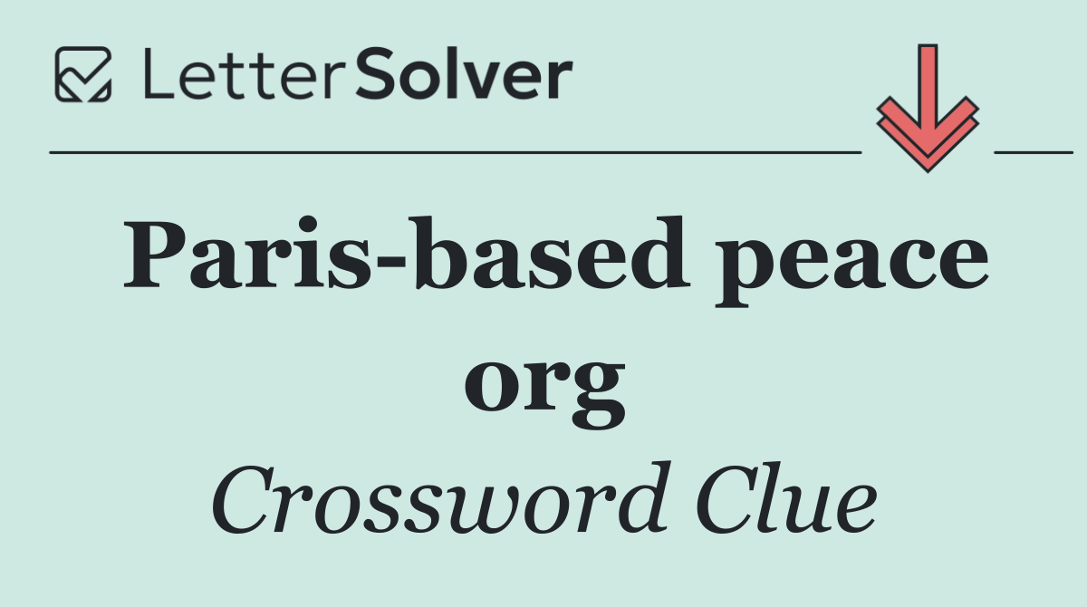 Paris based peace org