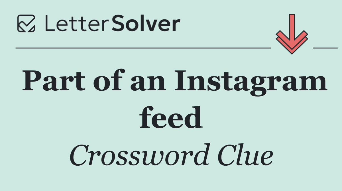 Part of an Instagram feed