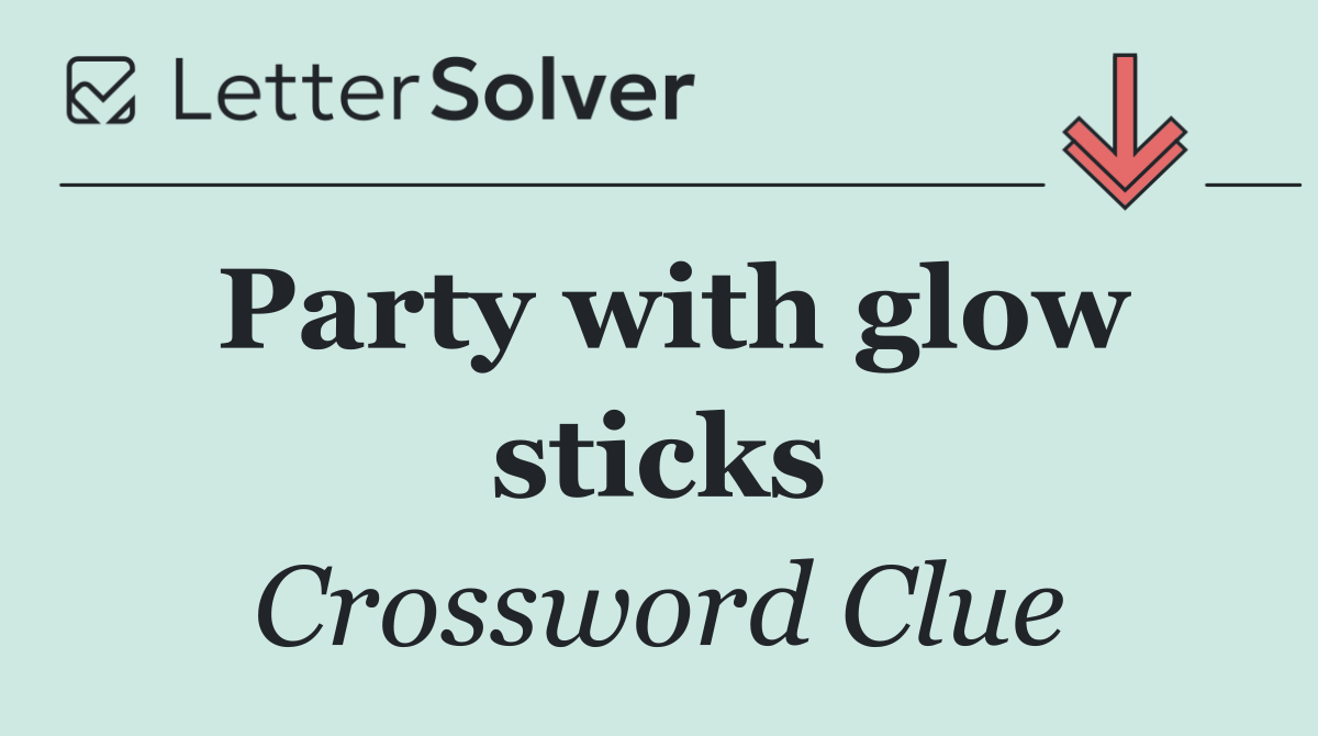 Party with glow sticks