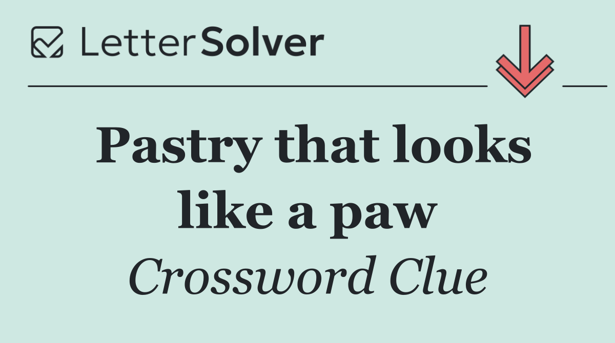 Pastry that looks like a paw