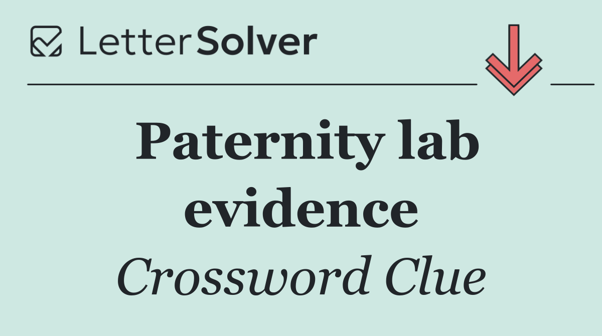Paternity lab evidence