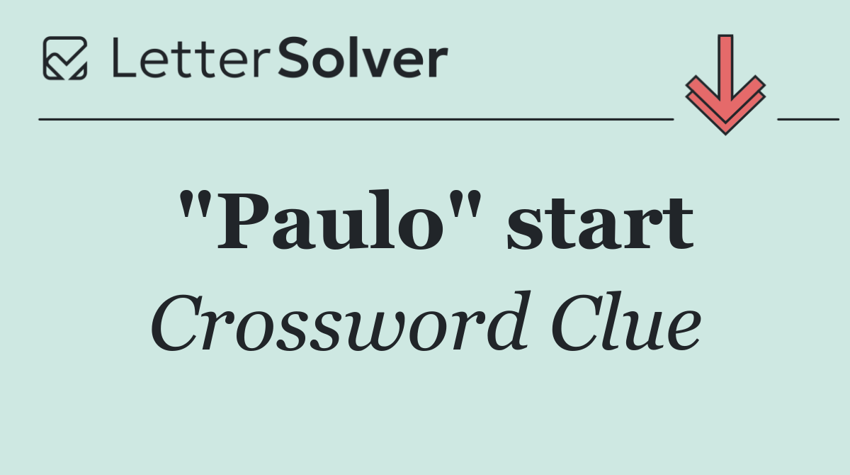 "Paulo" start