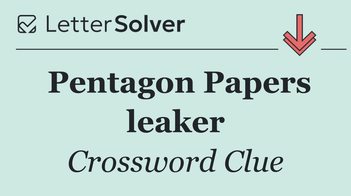 Pentagon Papers leaker
