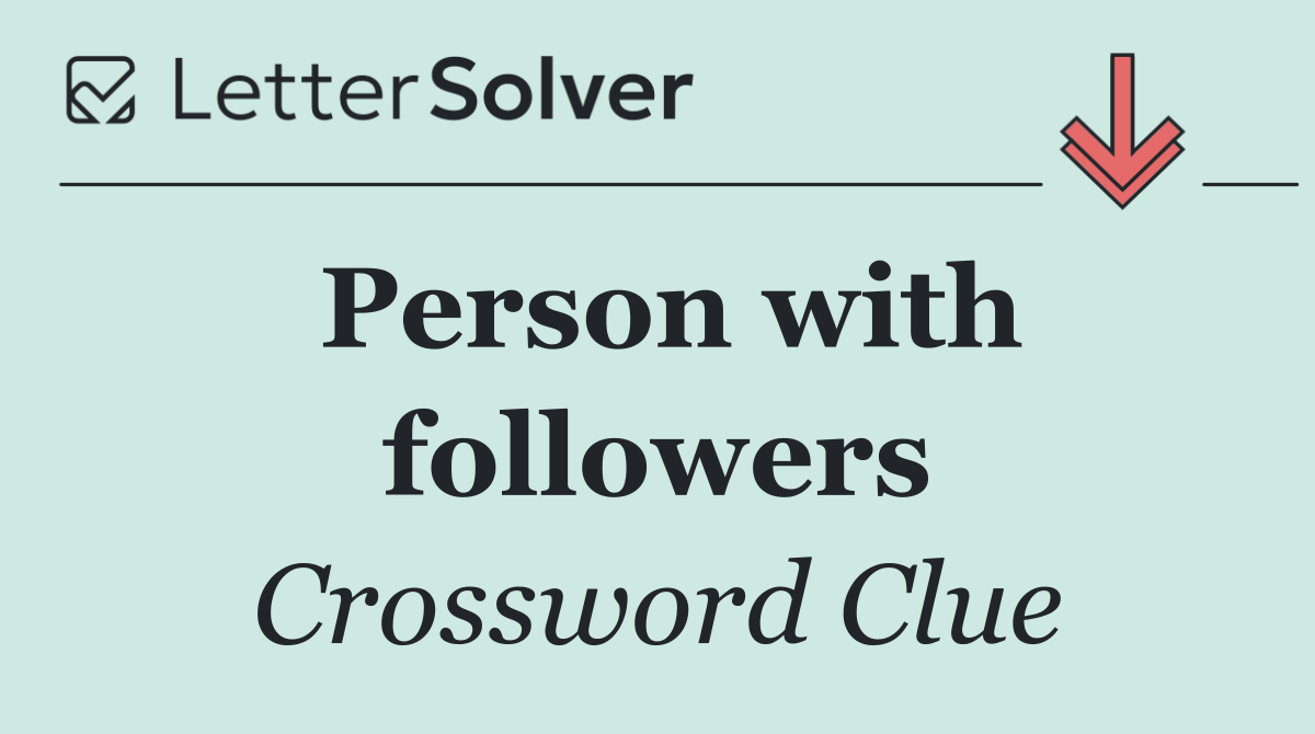 Person with followers