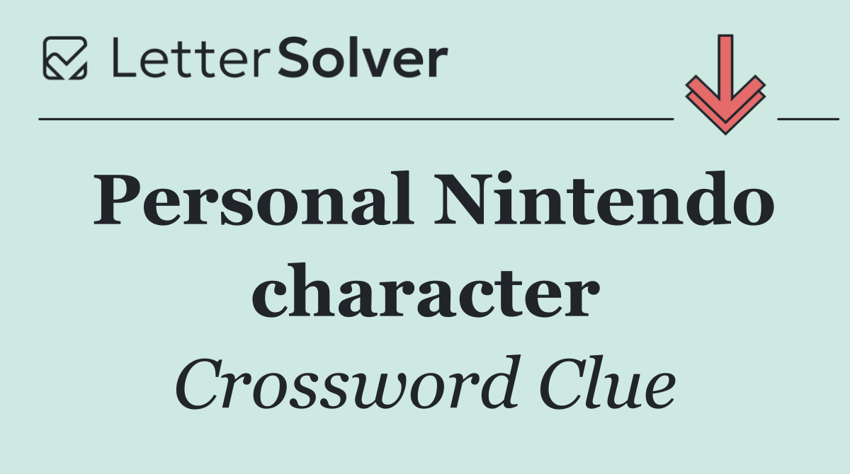 Personal Nintendo character