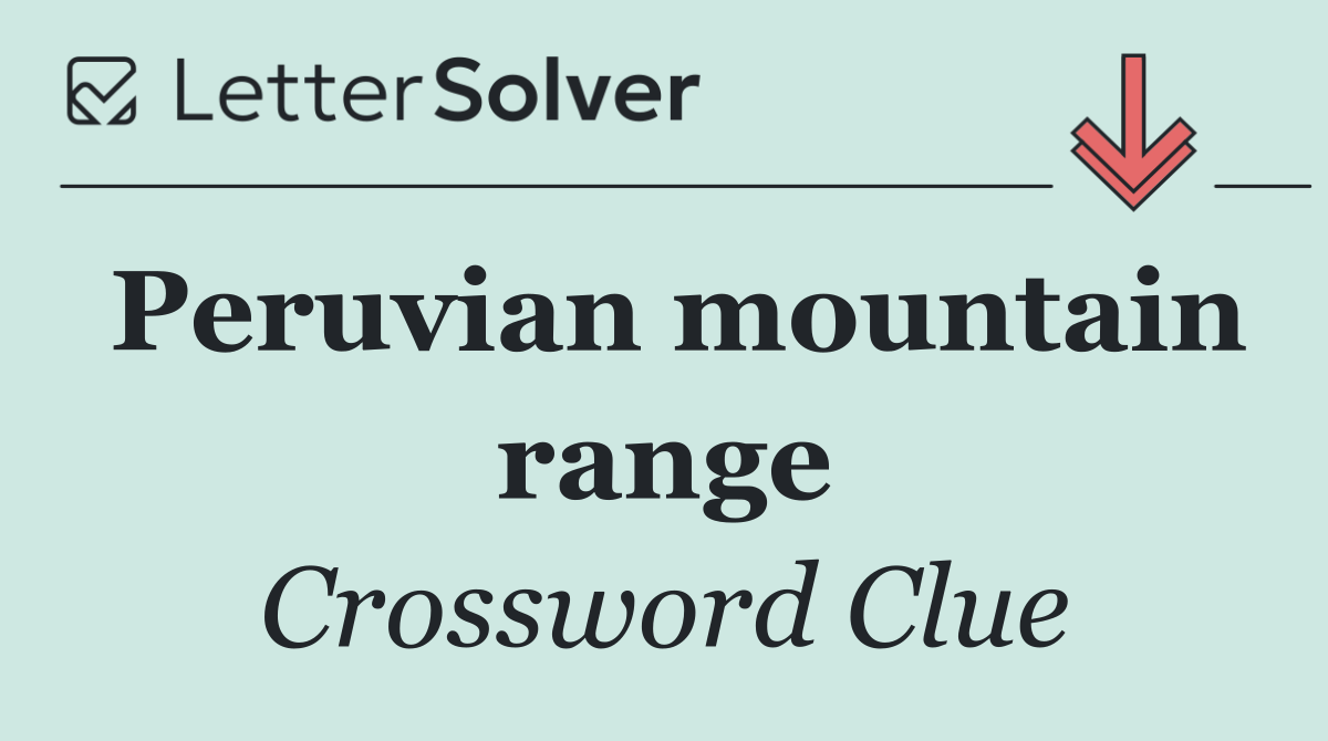 Peruvian mountain range