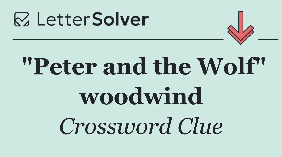 "Peter and the Wolf" woodwind