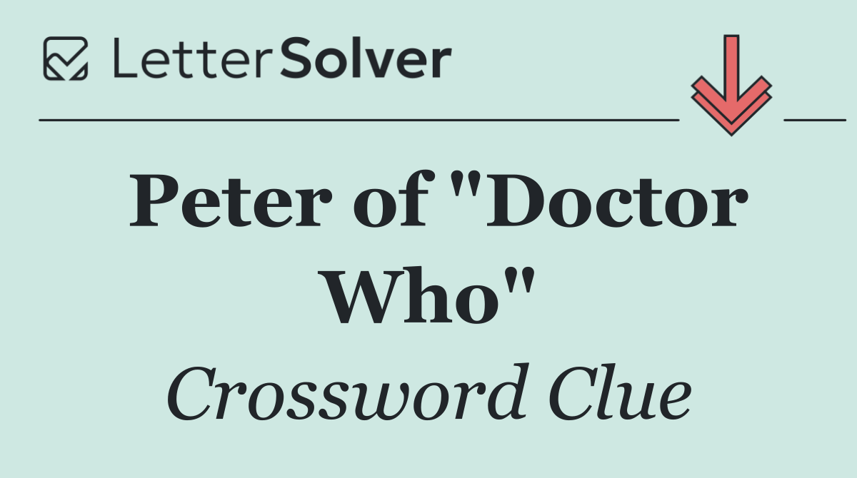 Peter of "Doctor Who"