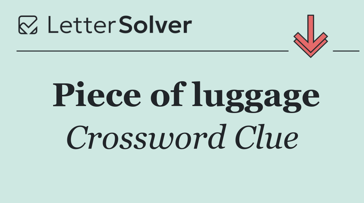 Piece of luggage