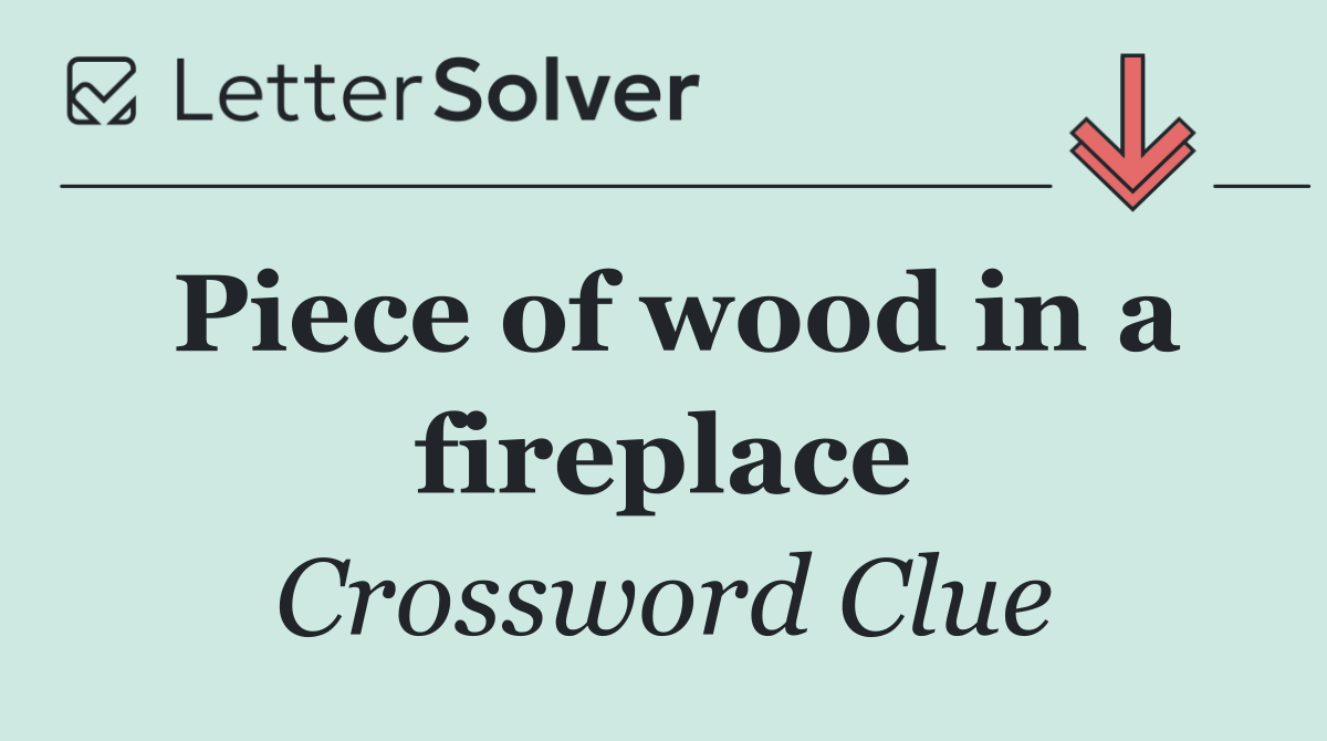 Piece of wood in a fireplace