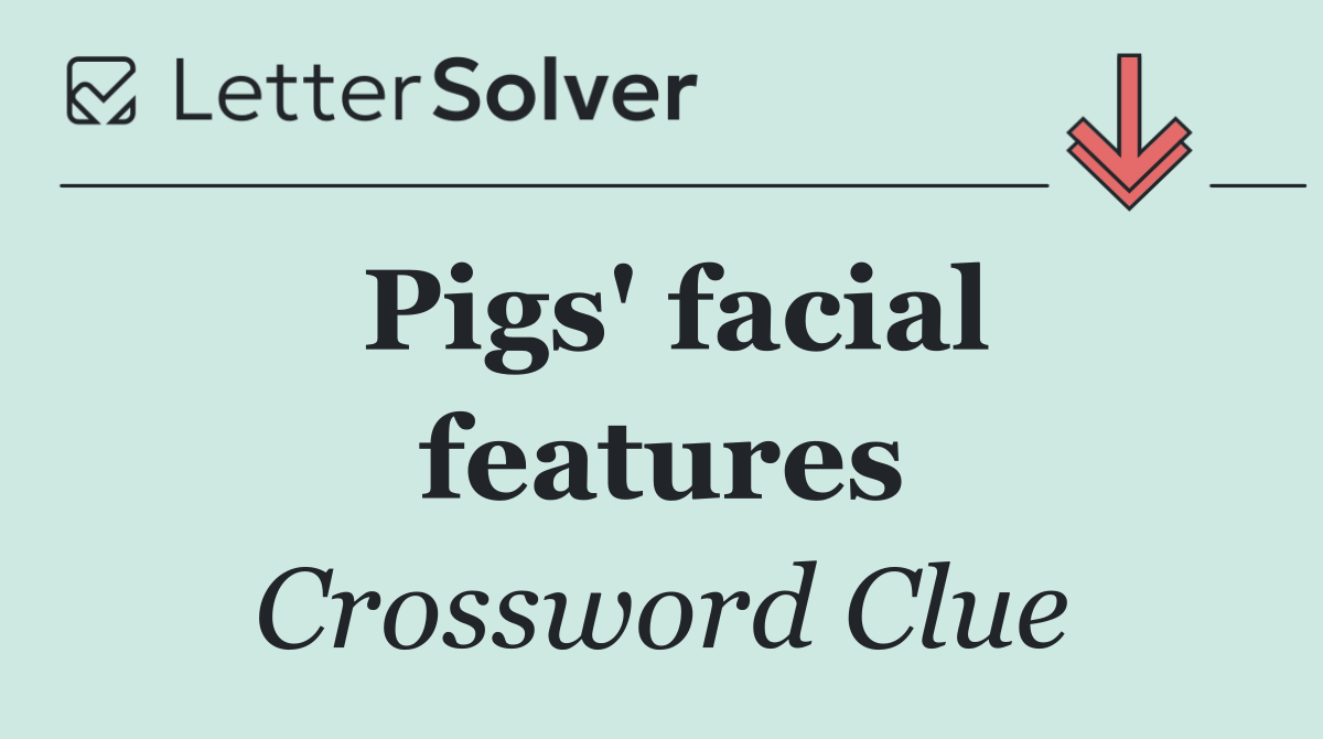 Pigs' facial features