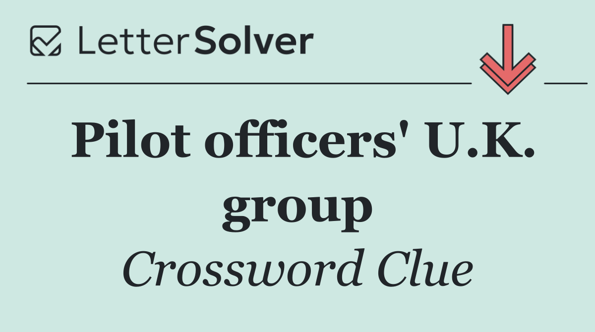 Pilot officers' U.K. group