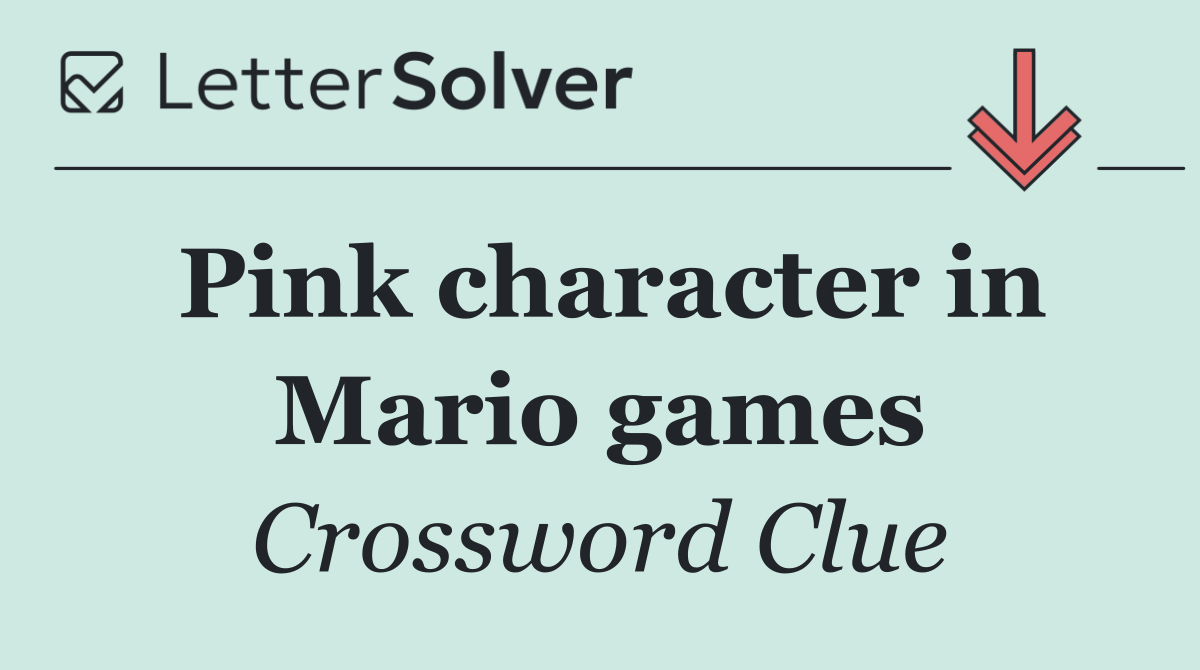 Pink character in Mario games