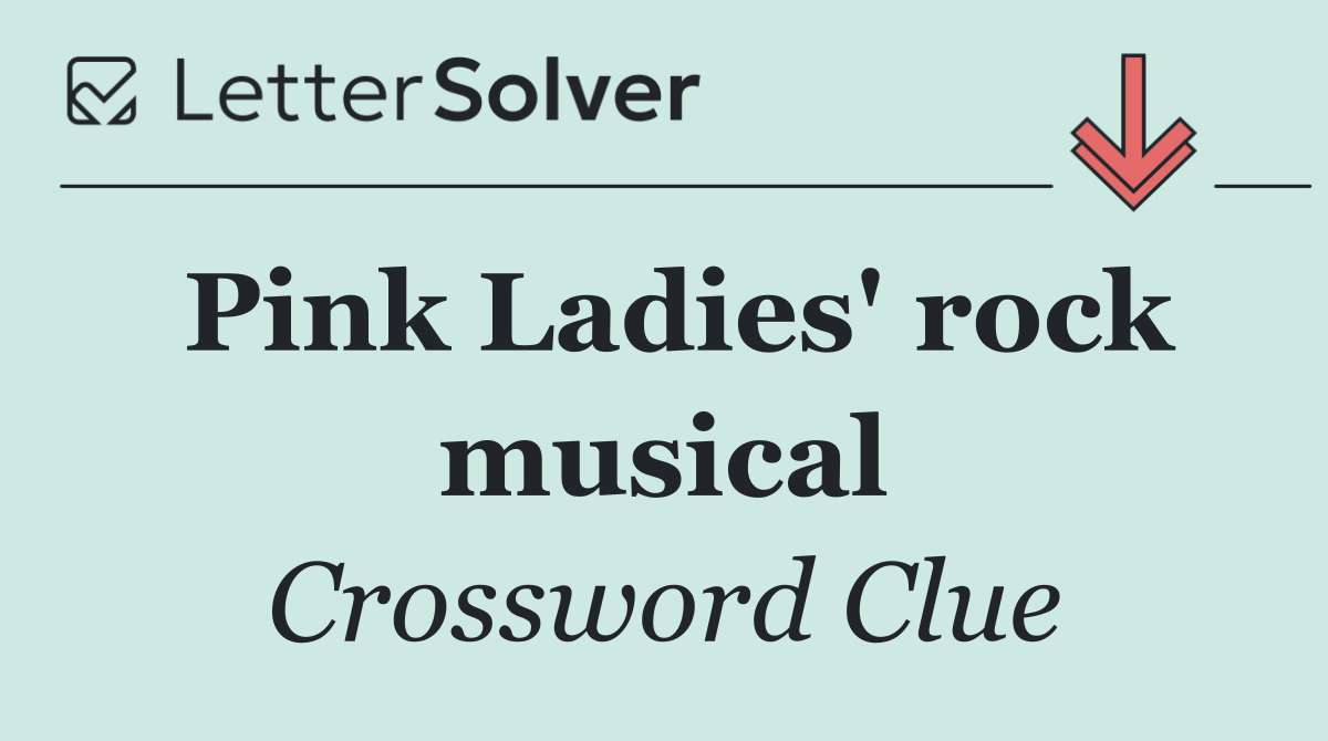 Pink Ladies' rock musical