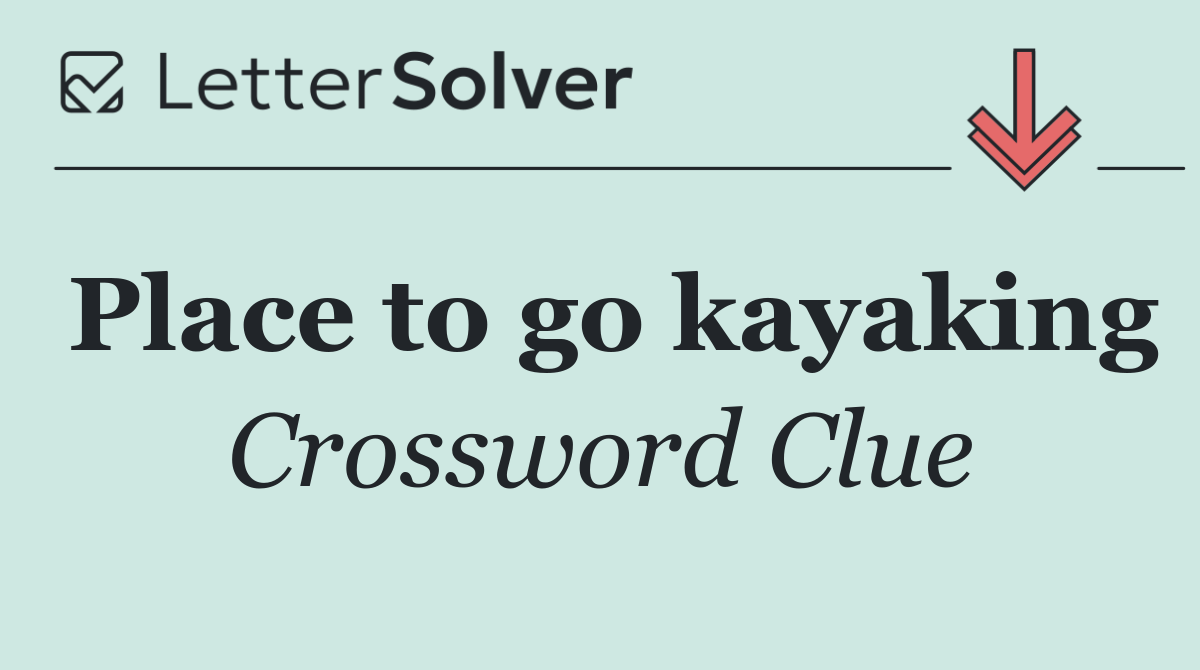 Place to go kayaking