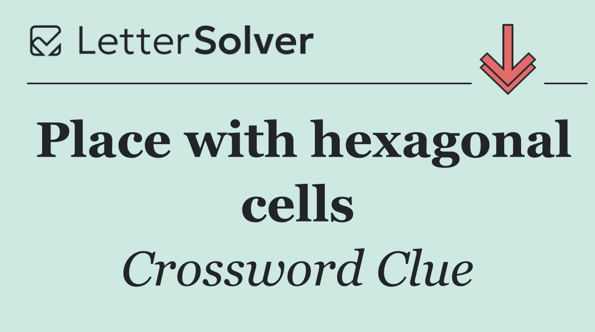 Place with hexagonal cells