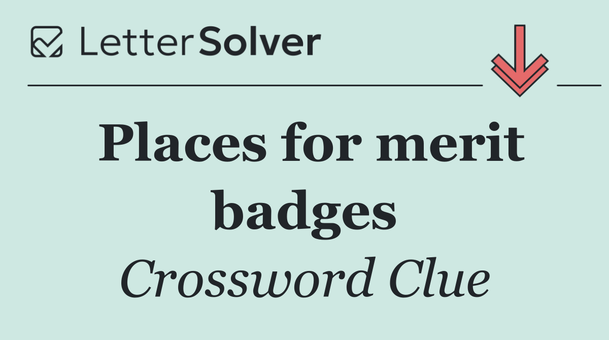 Places for merit badges