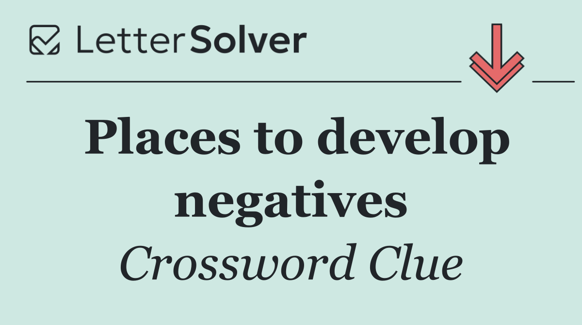 Places to develop negatives