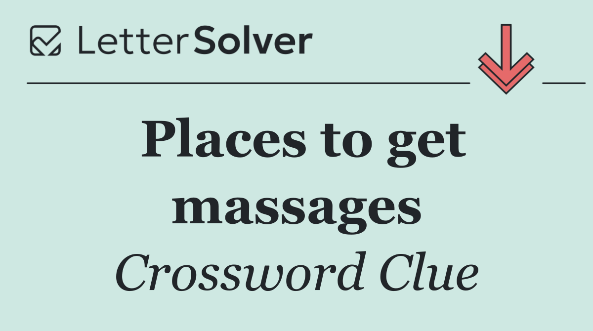 Places to get massages