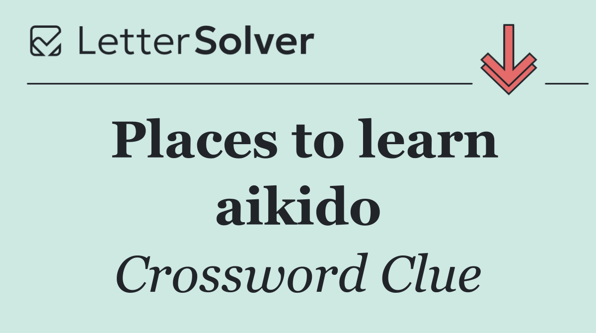 Places to learn aikido