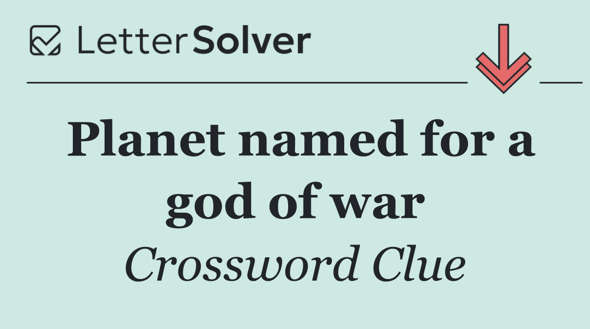 Planet named for a god of war