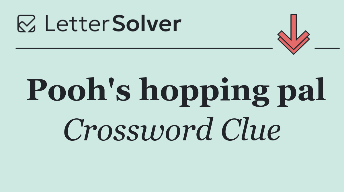 Pooh's hopping pal
