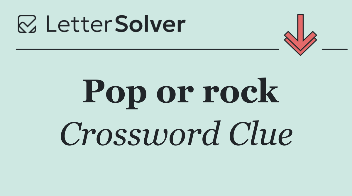 Pop or rock