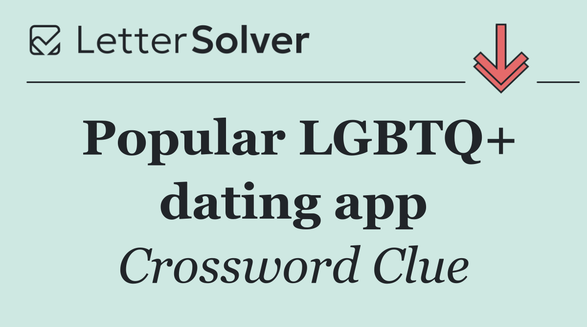 Popular LGBTQ+ dating app