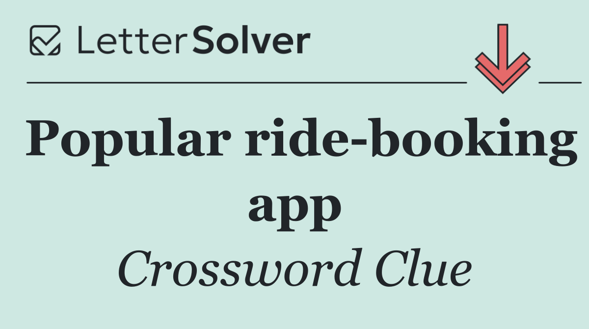 Popular ride booking app