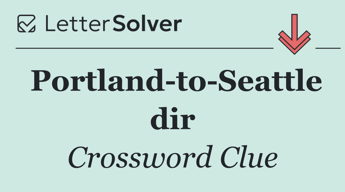 Portland to Seattle dir