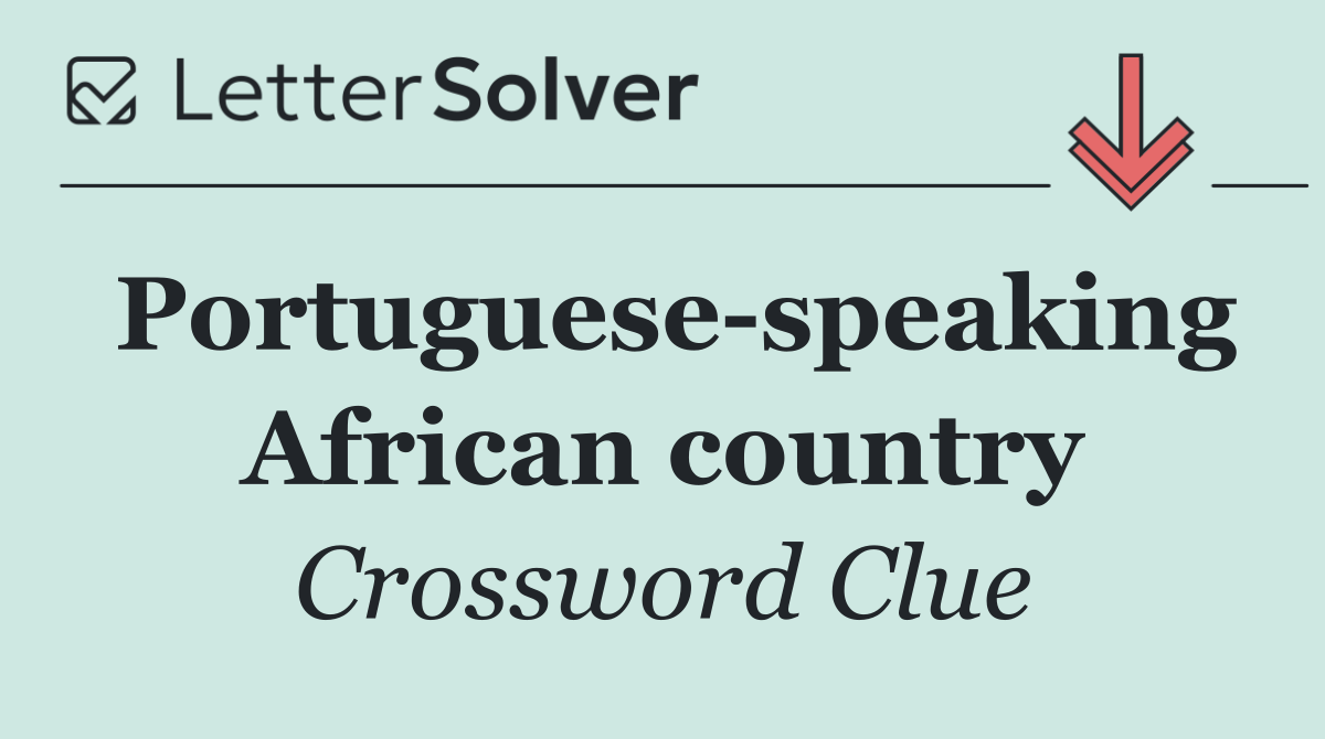 Portuguese speaking African country