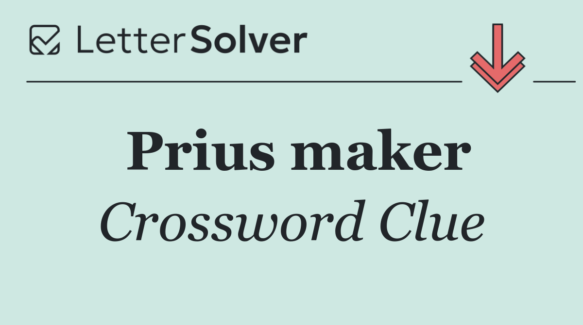 Prius maker