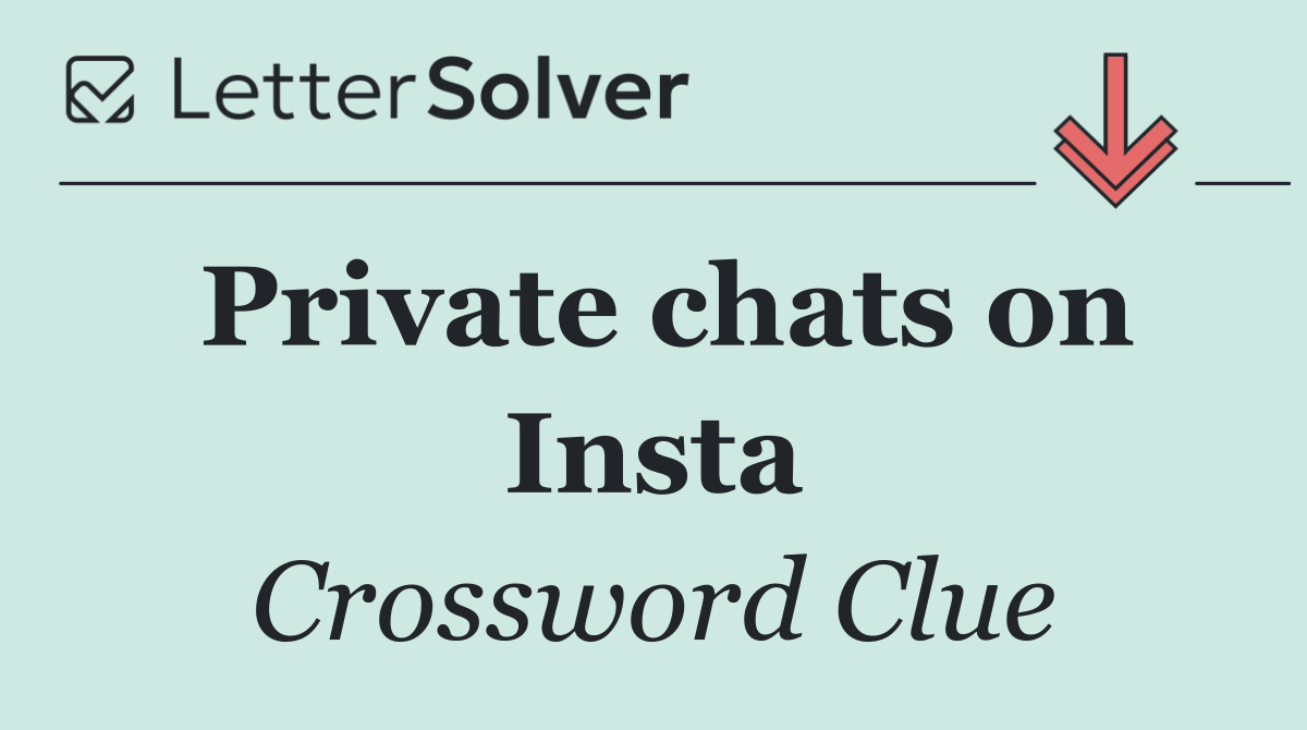 Private chats on Insta