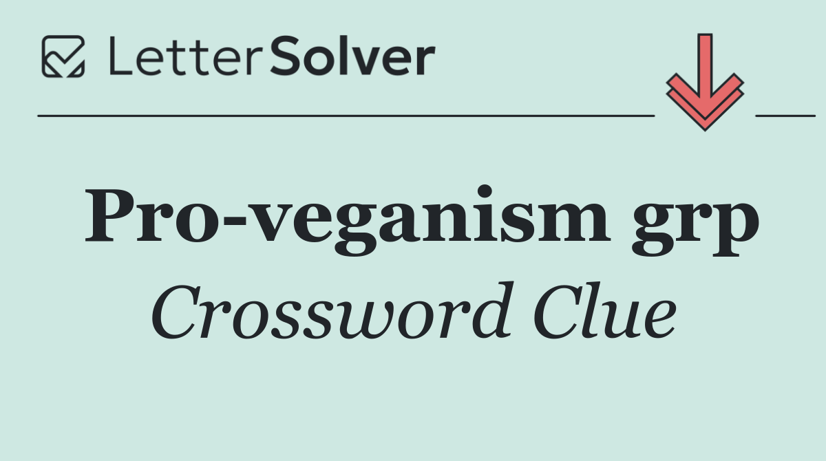 Pro veganism grp