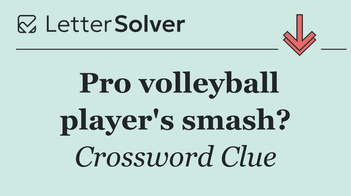Pro volleyball player's smash?