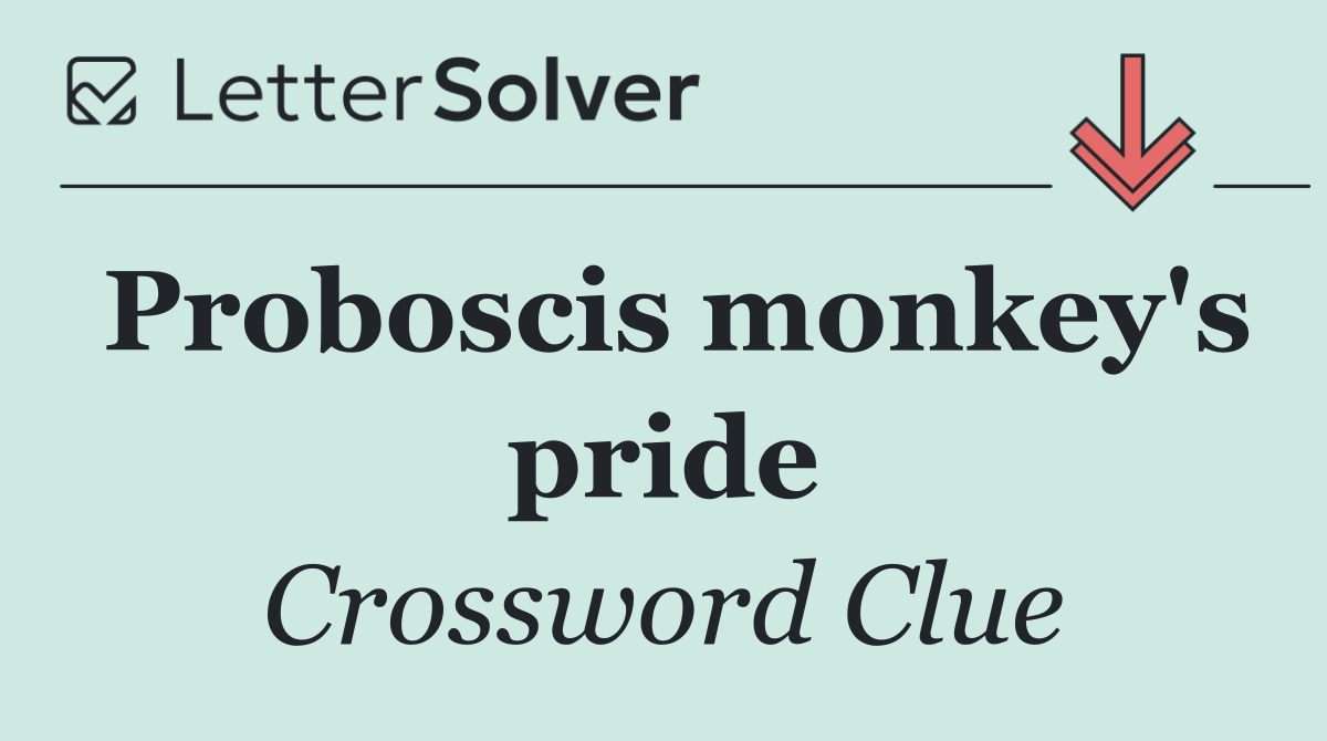 Proboscis monkey's pride