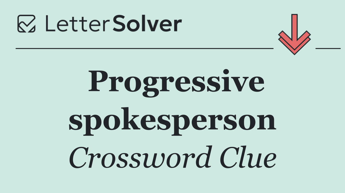 Progressive spokesperson