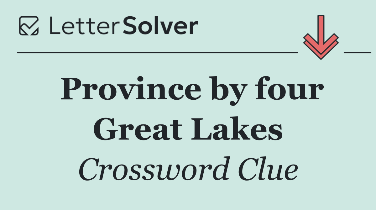 Province by four Great Lakes