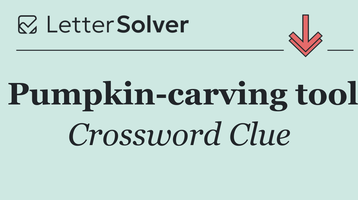 Pumpkin carving tool