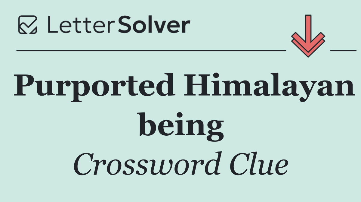 Purported Himalayan being