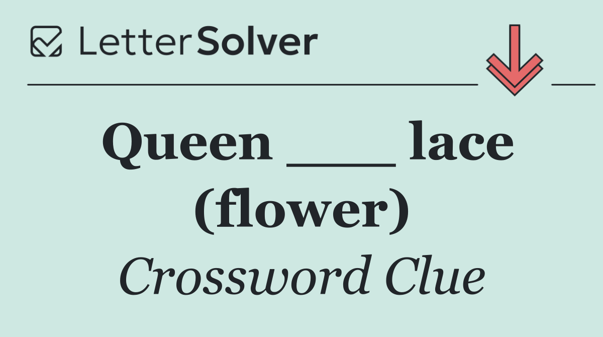 Queen ___ lace (flower)
