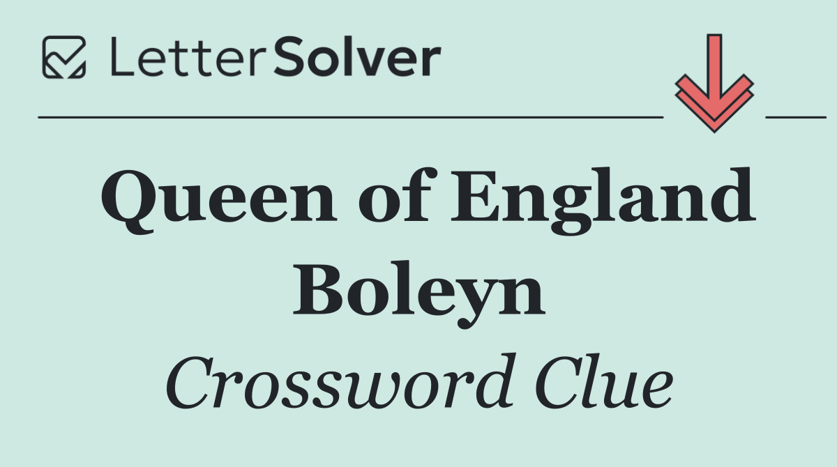Queen of England Boleyn