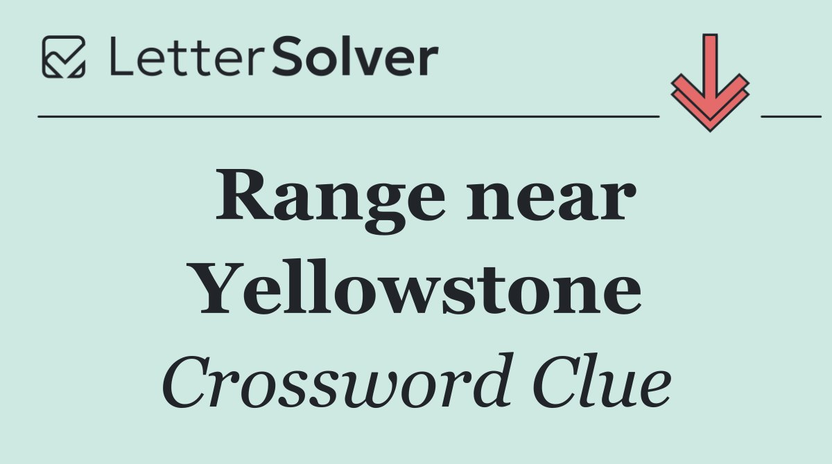 Range near Yellowstone
