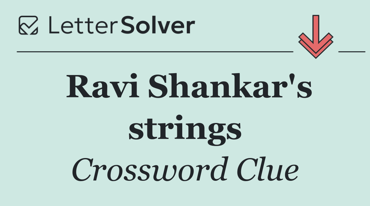 Ravi Shankar's strings