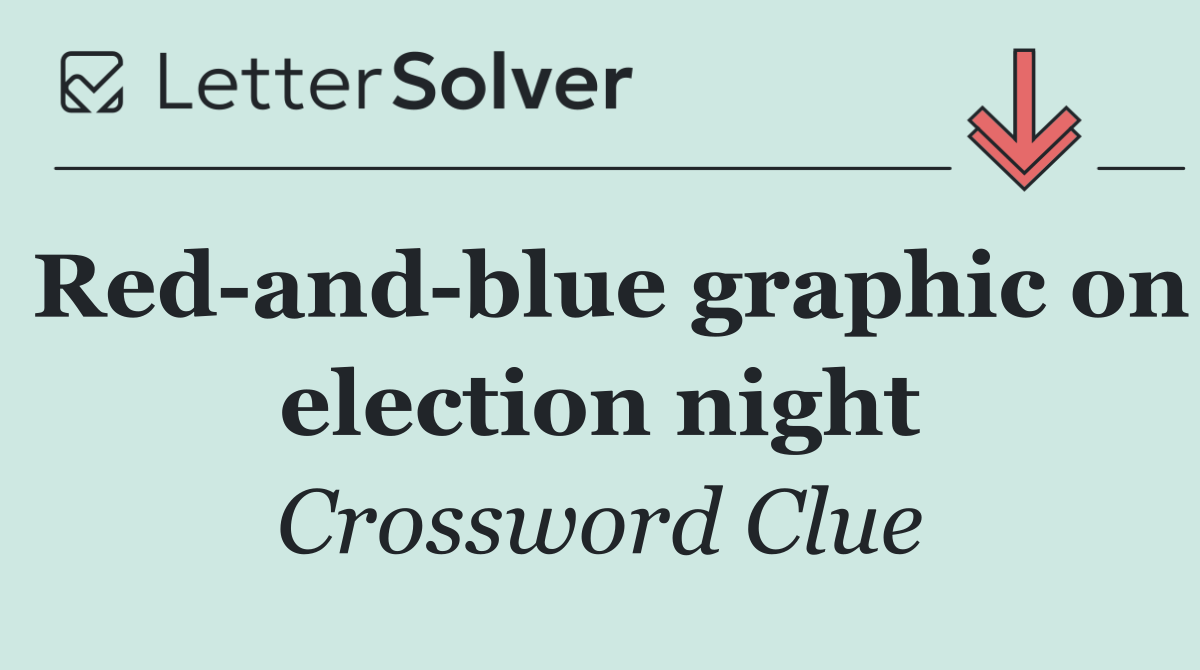 Red and blue graphic on election night