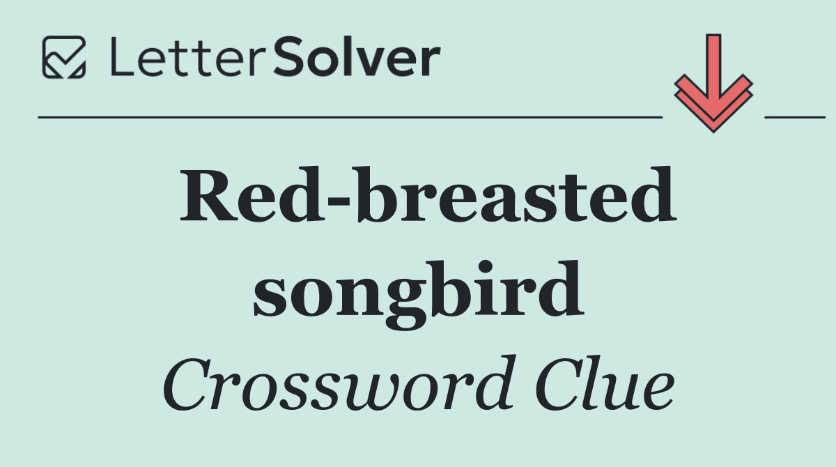 Red breasted songbird